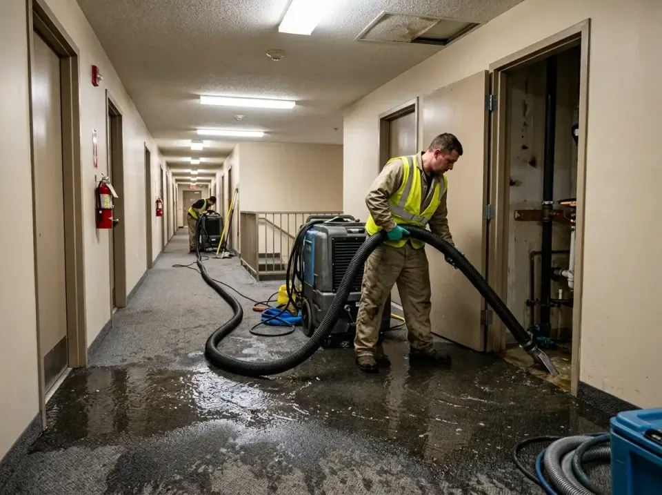 multi-unit-apartment-hallway-f-005 — frequently asked questions, Emergency Burst Pipe Water Extraction & Removal in West Hil…